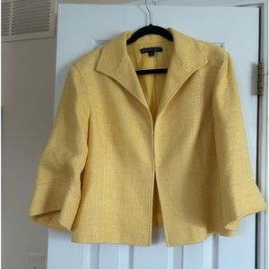 Lafayette 148 - Beautiful lemony yellow jacket/blazer. Size 16.